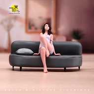 Human Body Model Silicone Beauty Gift Collection Figure Ornament Doll 1/24/18 Sexy Light Foot Sittin