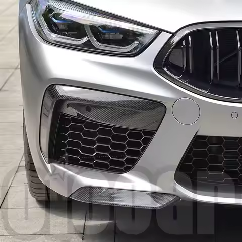 oiomotors High Quality Dry Carbon Front Bumper Side Splitter Lip 2PCS for BMW M8 F91 F92 F93