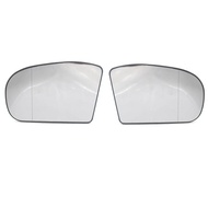 1 Pair Right and Left Side Rearview Mirror Glass Replacement for W203 W211 2038100121 2038101021