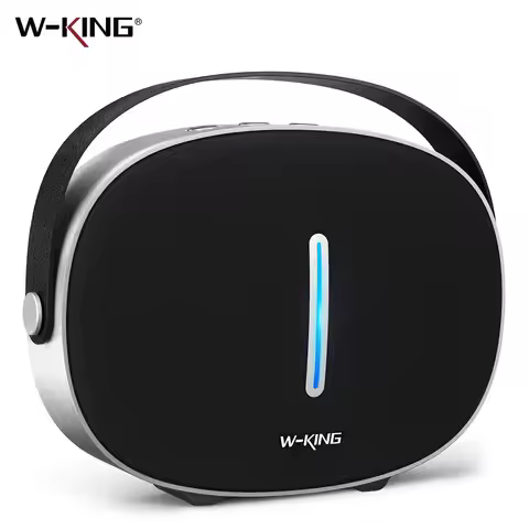 W-KING T8II Portable Bluetooth Speakers Wireless Outdoor Boombox, Heavy Bass/Crystal Sound,2 Subwoof
