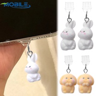 [ Featured ] Cartoon Rabbit Phone Dustplugs - Charging Port Stopper Plug - Anti Dust Cap - Phone Dus