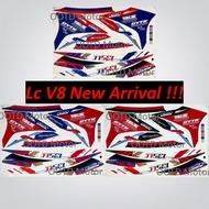 Yamaha Lc 135 Fi Se (33) V8 Special Edition Motor Stiker Body Cover Sticker Stripe Automotive Motorc