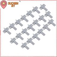 SUCHENMY 20pcs Damper Buffer, Gray 46*53mm Close Damper, Accessories ABS Door Stop Damper Cabinet Do