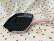 Le Creuset grill pan frying pan (mauve pink) 鑄鐵煎鍋 20cm 淺粉色