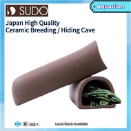 FTC601 (Local Stock) Japan SUDO Original Ceramic Aquarium Decorations Pleco Catfish Cichlid Fish Breeding/ Hiding Cave