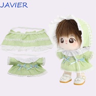 JAVIER Cotton Doll's Clothes, Outfit Headscarf 20cm Cotton Doll Clothes, Doll  Lace Bow Skirt Fashio