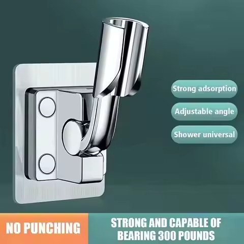 New Shower Holder Adjustable Self-adhesive Shower Head Stand Bracket, Suction Cup Shower Head Holder