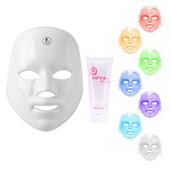 7 Colours LED Light Mask Rechargeable LED Mask Skin Care Home Use Red Light Therapy Photon Devices Face Beauty Facial Device &amp; 300g Hydrating Gel