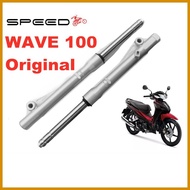 ⚠️ ▥ ■ SpeedMOTO Front shock For WAVE 100 drum brake SILVER Original Made in Taiwan