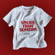 DOWNTOWN.TH - Spicier Than Somtum Slender Baby Tee | เสื้อสเลนเดอร์เบบี้ที สกรีนลาย Spicier Than Som