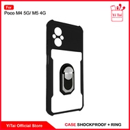 YITAI - Yc-05 Case Fusion + Ring Xiaomi Poco M4 5G Poco M5 4G Yitai Indonesia