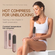 KSKIN Electric Meridian Brush Massager Hot Compress for Unblocking USB Rechargeable Meridian Comb