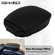 Motorcycle Rear Passenger Cushion Pillion Pad Seat Leather For Harley Sportster XL 883 Iron XL883N X