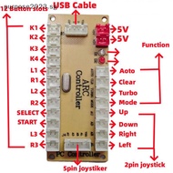Purp Zero Delay Arcade USB Encoder PC To Joysti Arcade Roer Circuit Board Controller Panel For DIY T