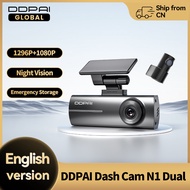 DDPAI Dash Cam  N1 Dual Front & Rear Recording NightVIS 1296P Dash Cam Recorder Car DVR   App Contro