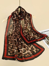 1條豹紋圍巾時尚百搭