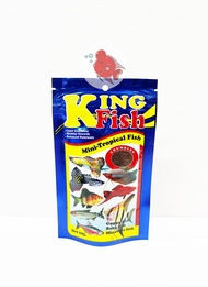 อาหารปลา คิงฟิช King Fish Mini Tropical สีน้ำเงิน ขนาด 60กรัม สำหรับปลาสอด ปลาหางนกยูง ปลาสวยงามขนาด