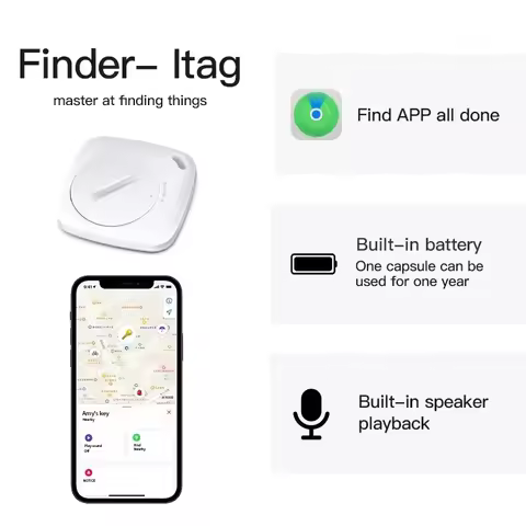 GPS Smart Air Tag Mini Smart Tracker Bluetooth Smart Tag Child Finder Pet Car Lost Tracker For Apple