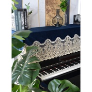 European piano cover half cover dust-proof piano bench cover new piano towel full cover high-end lace piano cloth cover