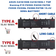 ASUS C41N1906 C41N1906-1 TUF Gaming F15 FX506 FA566 FA706 FX506 FX506L FX566 FX706 15.4V 90Wh BATTER