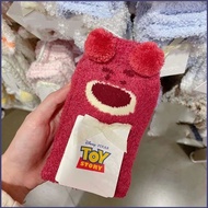 YT2 Lotso Strawberry Bear floor socks cartoon cute winter socks YT2