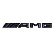 For Mercedes-Benz A-Class C-Class E-Class CLA AMG Rear Trunk Badge, Black Glossy Letters Emblem, Dir