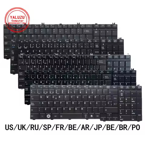 US/UK/RU/SP/FR/BE/AR/JP/BR Laptop Keyboard For Toshiba C650D C650 L650/D L655 L670 L660 L675 C660 C6