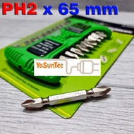 MATA TEKIRO PH2 DRILL DRIVER BIT Minus - Plus + Magnet 6 x 65mm