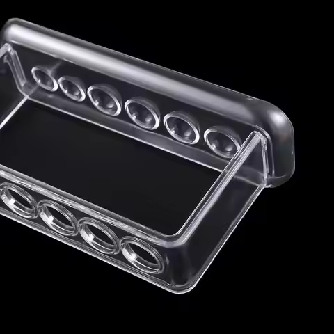 Equipment Scientific Experiment Clear 16.7*8*3cm 6 Holes Plastic Burette Shelf Test Tube Holder Test