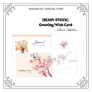 READY STOCK (LOCAL SELLER) Love Heart Note Cute Greetings Card / Wish Card / Message Card / Gift Car