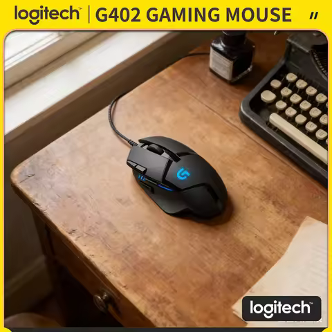 Logitech G402 Hyperion Fury Wired Gaming Mouse 4000 DPI Fusion Engine 8 Buttons for PC CS:GO Esports