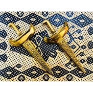 Perhiasan mainan replika keris Melayu tradisional Tanah Malaya hadiah cenderahati emas
