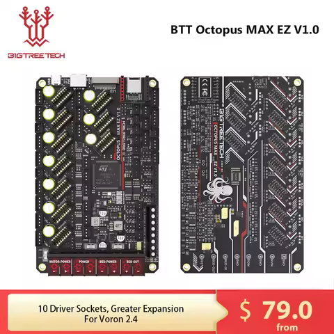 BIGTREETECH Octopus MAX EZ V1.0 BTT Motherboard Upgrade Octopus Pro 3D Printer Parts TMC5160 TMC2209
