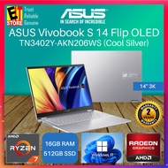 ASUS Vivobook S 14 Flip Laptop (R5-7430U OR R7-7730U/16GB/512GB SSD/Radeon Graphics/14" WUXGA TOUCH/