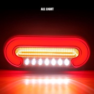 
 Oval 151led 4 in 1 Tail Brake Light 9 inch Combination Turn Signal Reverse Stop Lamp Dynamic Lamp 