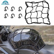 OPENMALL Universal Motorcycle 6 Hooks Helmet Elastic Net Bag Motorbike Luggage Net G5Z7