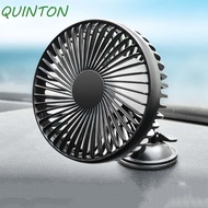 QUINTON Car Cooling Fan USB Charging Universal Car Interior Accessories Mini Van Home Cooler Desk Fan Suction Cup Cooling Fan