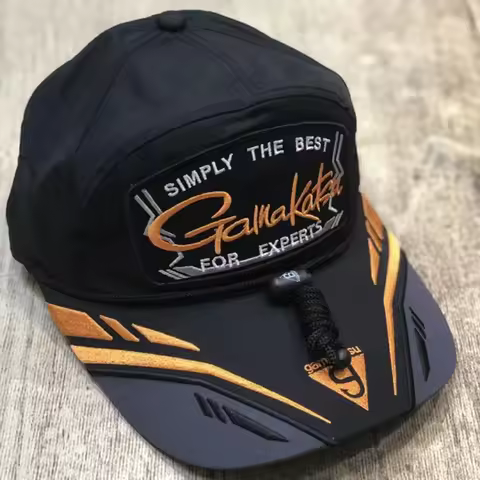 Gamakatsu Fishing Hat with Bucket Breathable Sun Protection Fishing Caps Waterproof Men Fishing Caps