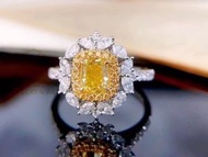 新品nice💛✨！GIA 1.01ct Yellow Ring & Pendant💛！高色靚色Fancy Intense Yellow👑！副鑽75份，大粒配鑽，一款兩用超抵只售3xxxx HKD💛👑