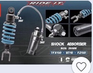 Phuộc cho Fz150 TFX150 (có Bình Dầu) giảm Sốc