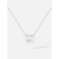 [Double 11] APM Monaco Small Size Square Adjustable Silver Necklace Premium Light Luxury Clavicle Ch
