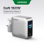 【TFT display screen Charger】UGREEN 160W GaN 5 Ports Fast Charger 8-fold protection Intelligent curre