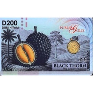 PUBLIC GOLD PG BULLION BAR 1 GRAM (AU 999.9) 24k - BLACK THORN (DURI HITAM) - SPESIAL EDITION
