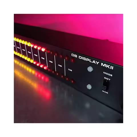 Nvarcher DB100 Professional Stage Home Amplifier Speaker Dual 40 Spectrum Audio LED Stereo Level Ind