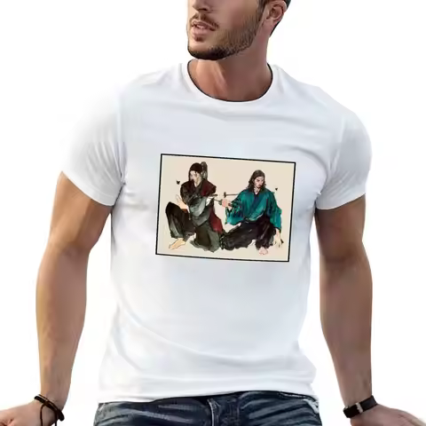Vagabond t shirt Manga T-Shirt t Sasaki Miyamoto cotton man Takehiko Inoue man Kojiro vs shirt graph