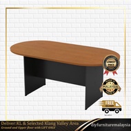 6ft/8ft Oval Conference Table | Meja Mesyuarat Pejabat | Office Furniture Meeting Table