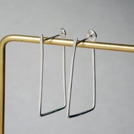 【Line 系列】 #a22 長方耳環/ 925銀/ 手工禮物/ 客製化