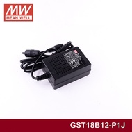 Mean WELL GST18B12-P1J Industrial Desktop Adapter 12V 1.5A 18W Meanwell Class VI Switching Power Sup