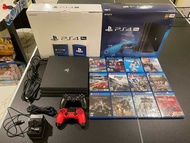 PlayStation 4 pro with 2 controller and free games