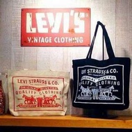 LEVIS 限量 原廠授權 大側背包 背帶 購物包 托特包